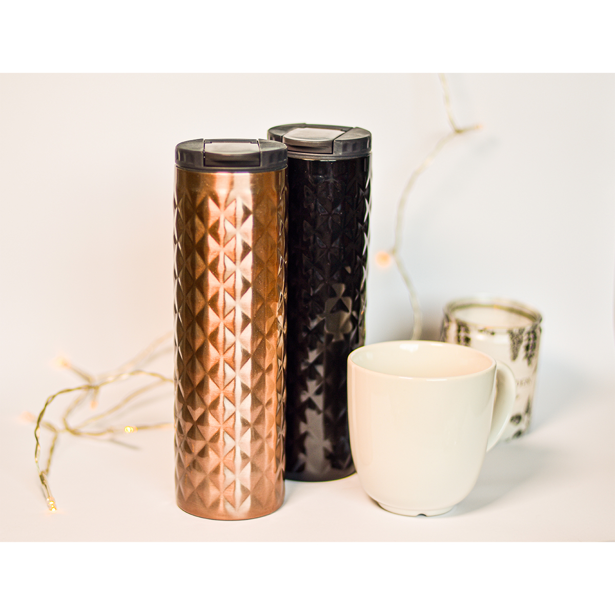 R08320.79 - Kubek termiczny Dawson 450 ml, złoty 